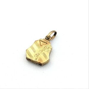 Antique rolled gold small pendant locket